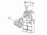 Coloring Lego City Pages Police Library Clipart Quality High sketch template