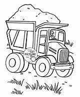 Transportation Coloring Pages Preschool Dump Truck Kids Color Toddlers Colouring Land Sand Getcolorings Getdrawings Printable Visit Colorings sketch template