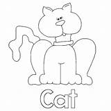 Coloring Cat Sneaky Cats sketch template