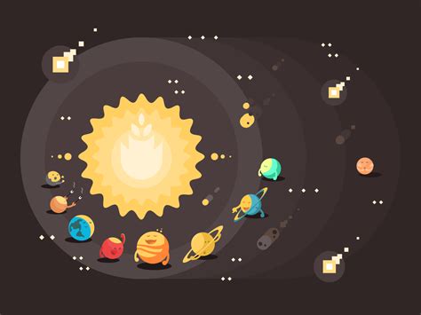 solar system illustration kit