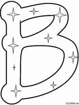 Coloring Letter Pages Letters Preschool Star sketch template