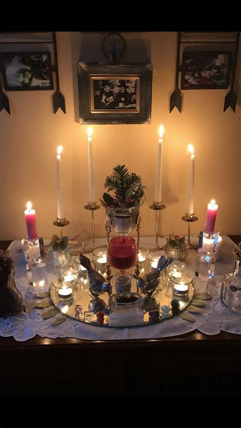 imbolc altar altar table settings pagan