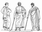 Greek Male Coloring Pages Costume Color Variations Citizens Wearing Below Different Description sketch template