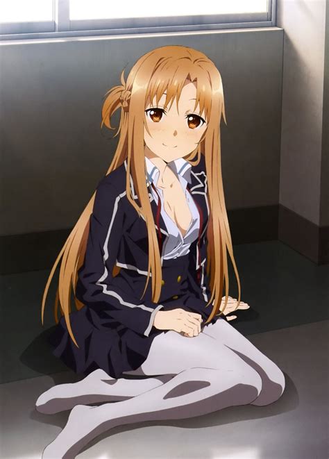 [image] Asuna Getting Comfortable At School Swordartonline