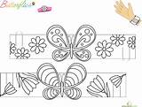 Butterfly Bracelet Bracelets Paper Crafts Printable Coloring Choose Board Kids Pages Grade sketch template
