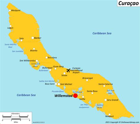 curacao maps netherlands detailed maps  curacao island