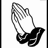 Praying Hands Coloring Pages Cliparts Clip Clipart Hand Designs Sheets sketch template