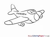 Coloring Airplane Pages Kids Airplanes Sheet Title sketch template