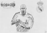 Zidane Dibujando sketch template