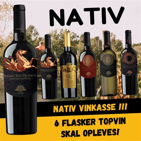nativ selection limited edition vinkasse italiensk rodvin vin med