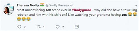The Sex Scenes Ruined It Bodyguard Viewers Slam