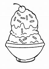 Cream Ice Coloring Pages Sundae Sprinkles Bowl Color Template Printable Sheets Colouring Kids Choco Covered Print Bulkcolor Mickey Mouse Choose sketch template