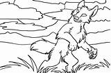 Werewolf Getdrawings Lupi Mannari sketch template