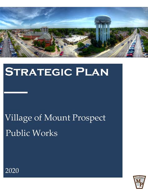Public Works Strategic Plan Village Of Mount Prospect Il