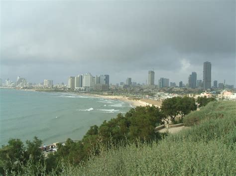 panoramic view  tel aviv city  israel
