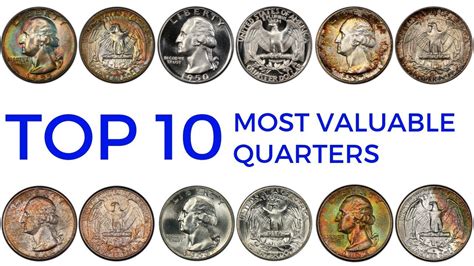 top   valuable quarters  circulationrare washington quarters