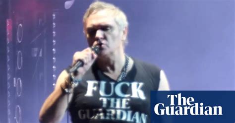 Morrissey Performs In La Wearing Explicit Anti Guardian Vest Music