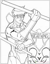 Nightwing Kolorowanki Dzieci Bestcoloringpagesforkids Pokolorujmy sketch template