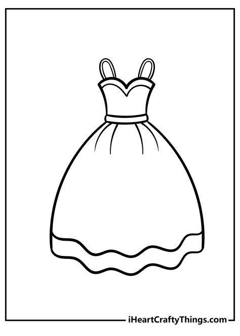 fancy dress coloring pages