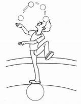 Acrobat Juggler sketch template