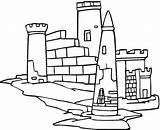Castle Coloring Pages Castles Colouring sketch template