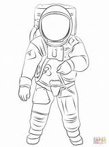 Colouring Astronauta Supercoloring Astronaut Aldrin Colorare Luna Fresco Spaceman Disegni Bambini sketch template