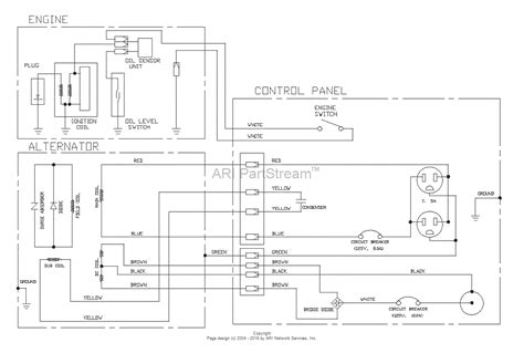 snapper   watt  hp portable generator   parts diagram  generator wiring