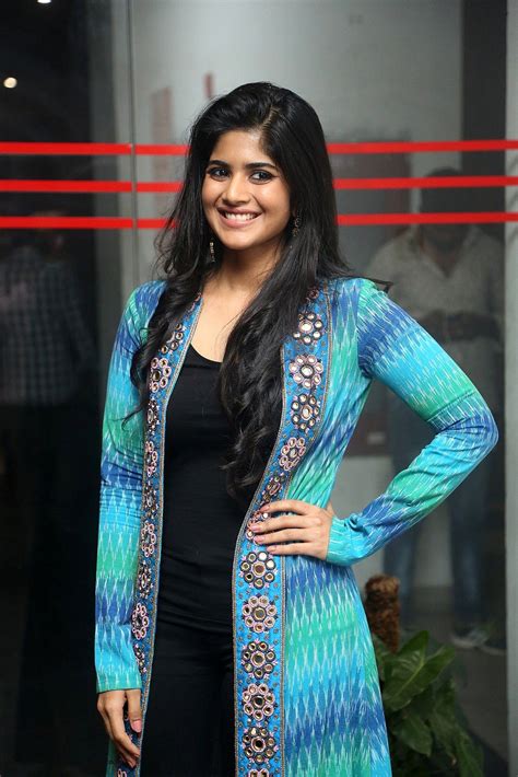 Megha Akash Stills At Lie Movie Success Meet South Indian Actress