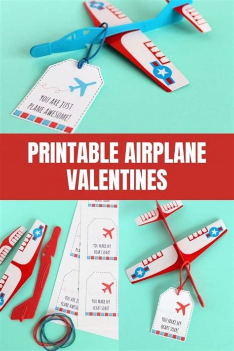 airplane valentines   printable homemade heather