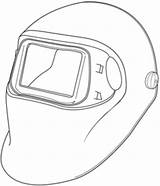 Welding Helmet Drawing Paintingvalley Getdrawings sketch template