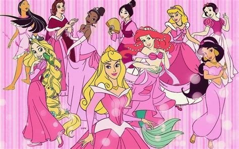 disney princesses  pink disney princess fan art  fanpop
