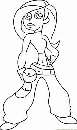 Possible Kim Coloring Pages Fight Ready Color Coloringpages101 sketch template