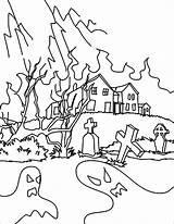 Coloring Tree Spooky Pages Dead Getcolorings Halloween sketch template