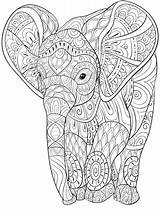 Elephants Relaxing sketch template