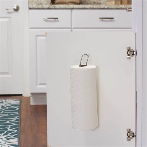 household essentials cabinet door paper towel holder mount walmart