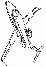 Vliegtuigen sketch template
