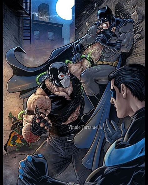 Nightwing And Batman Vs Bane Batman Comics Bane Batman