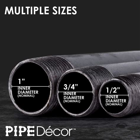 pipe decor    malleable cast iron pipe pre cut industrial