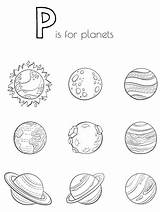 Coloring Planet Pages Planets Preschool Letter Activities Space Kids Homeschool Pp Choose Board sketch template