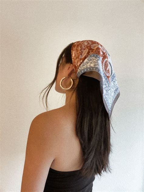 aesthetic bandana hair scarf   scarf hairstyles bandana