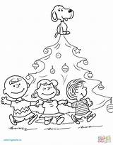 Coloring Charlie Brown Pages Christmas Snoopy Printable Tree Peanuts Color Linus Pumpkin Print Kids Great Sheets Book Clip Drawing Characters sketch template