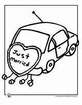 Wedding Coloring Pages Just Married Car Book Kids Color Printable Cars Printer Send Button Special Print Only Use Click Getdrawings sketch template