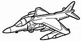 Harrier sketch template