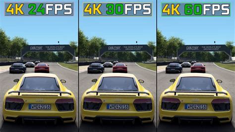 4k 24 Fps Vs 30 Fps Vs 60 Fps 2160p Gaming Comparison