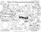 Commandments Ten Drawing Coloring Pages Kids Getdrawings sketch template