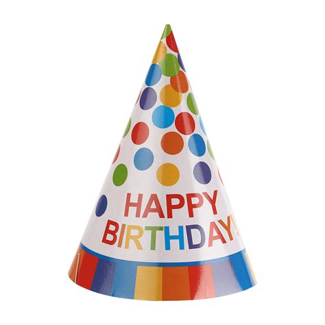 happy birthday colorful dots hats pc indias premium party store
