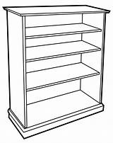 Bookcase Shelves sketch template