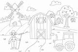 Countryside Colouring Draw Drawing Petit Fernand Kids Activity sketch template