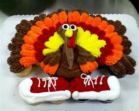 Cupcake Cake Turkey Cupcake Cakes Thanksgiving Cupcakes Holiday