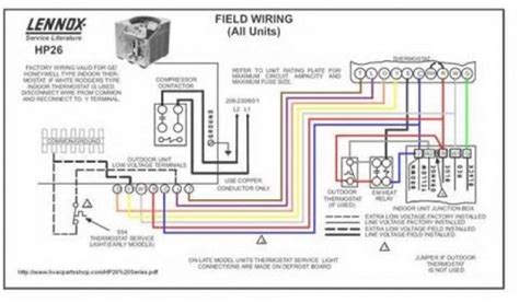 york heat pump thermostat wiring
